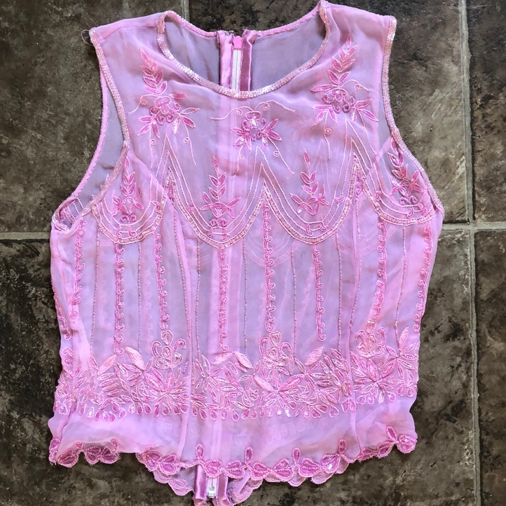Bead and Sequin Top